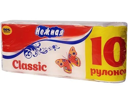 бумага туалетная НЕЖНАЯ 2-сл/10 от производителя в Кирова
